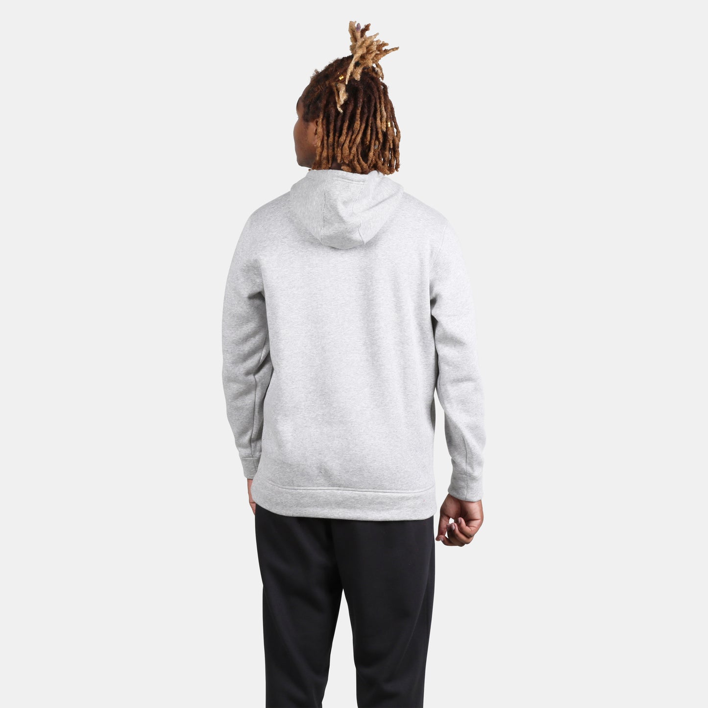 Rear view of the Adidas Men's Fleece Hoodie.