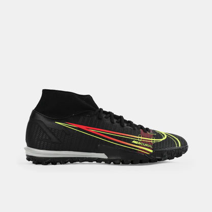 MENS MERCURIAL SUPERFLY 8 ACADEMY TF 090_Black/Cyber 13 - SV SPORTS