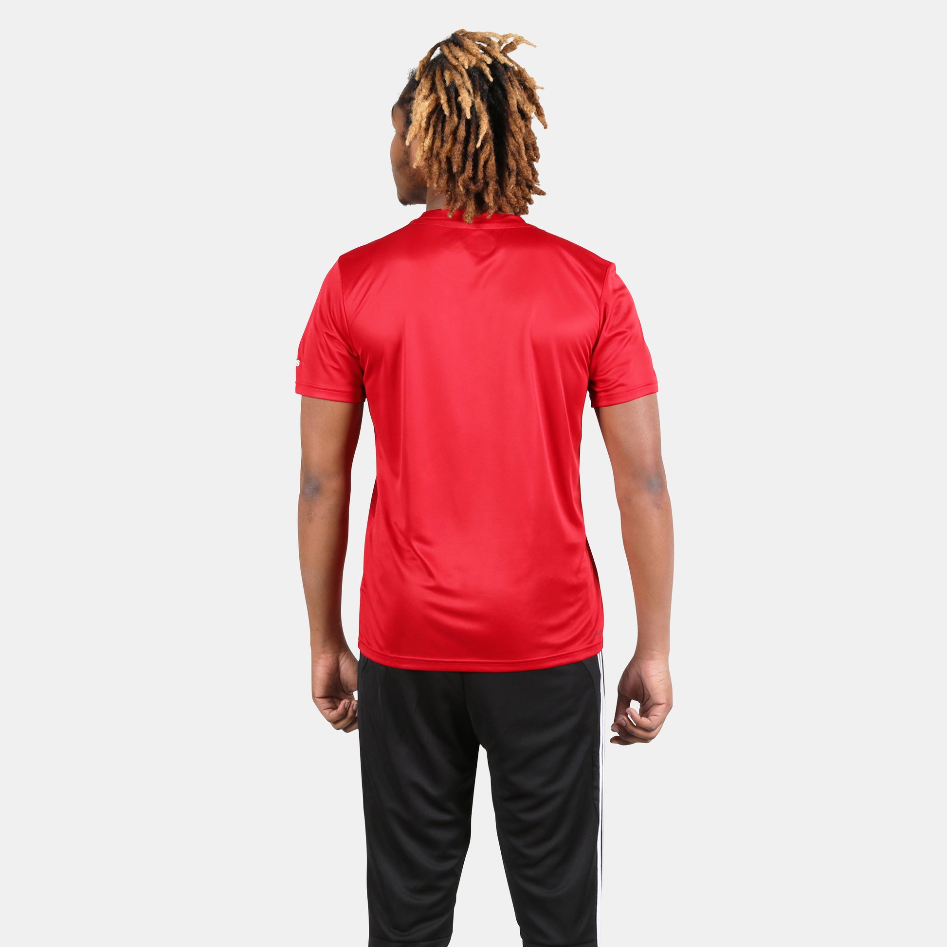 Rear view of the Adidas Men's Clima Tech Tee.