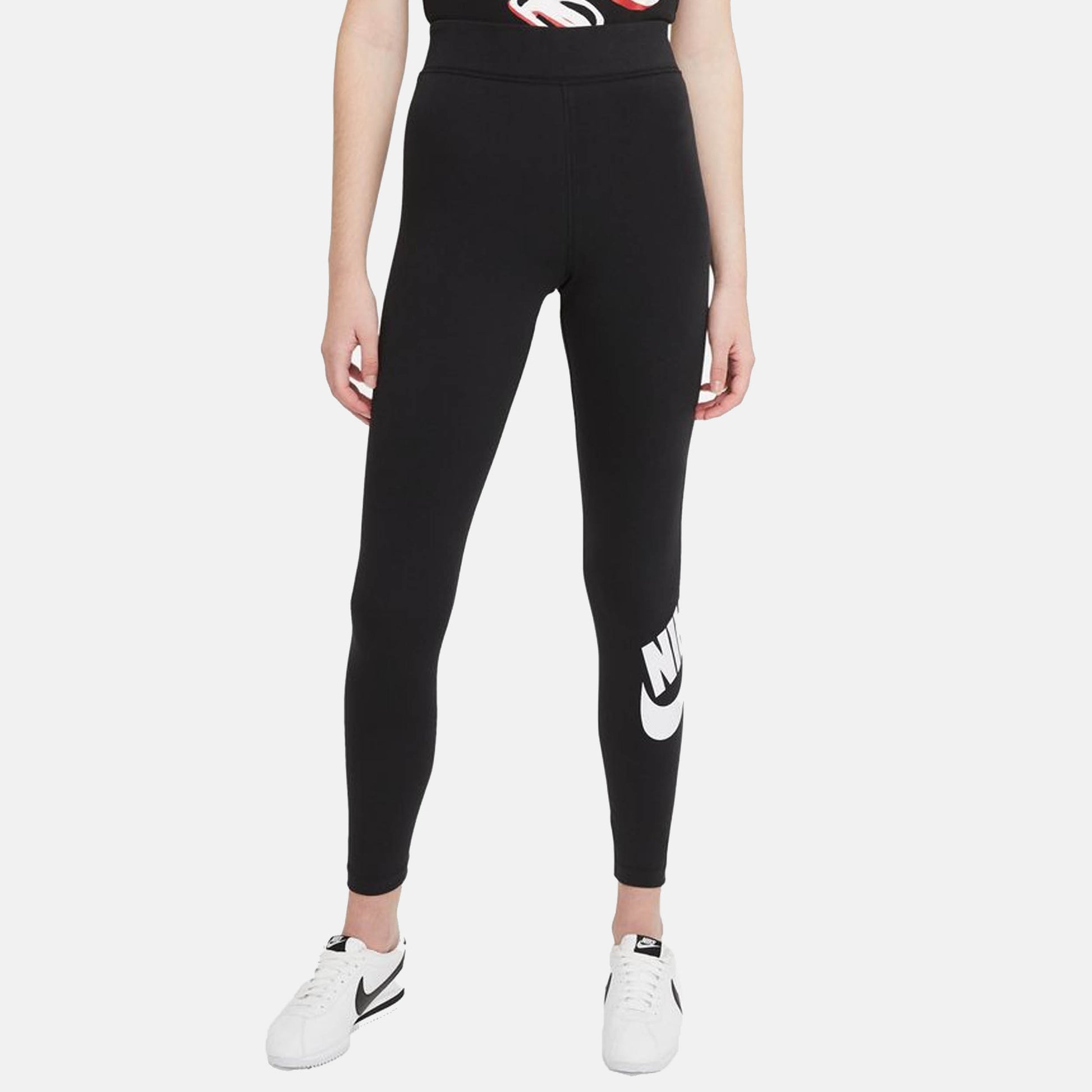 Women's  Sportswear Essential High-Waisted Logo Leggings, Black - SV SPORTS