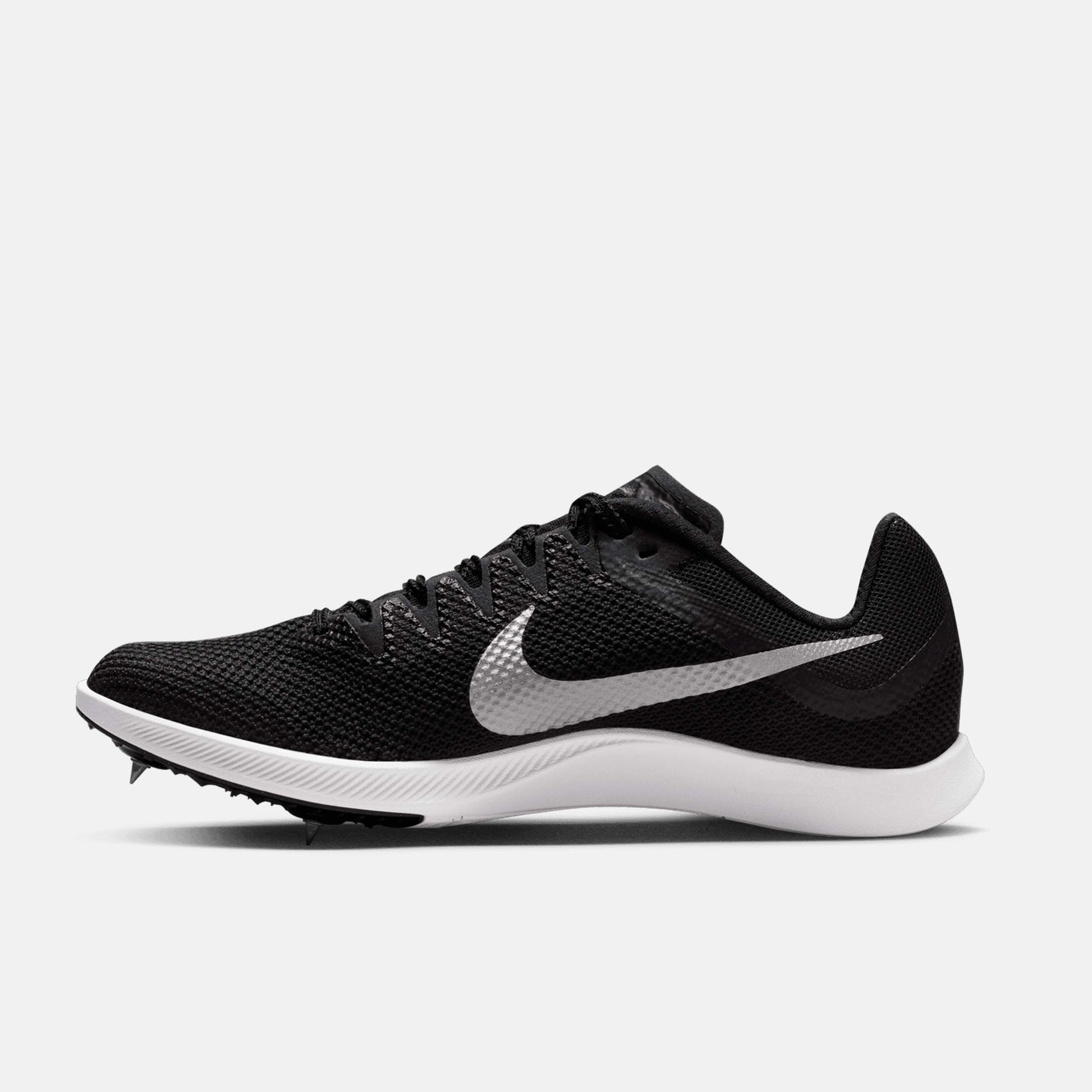 Side medial view of Nike Zoom Rival Distance Spikes.