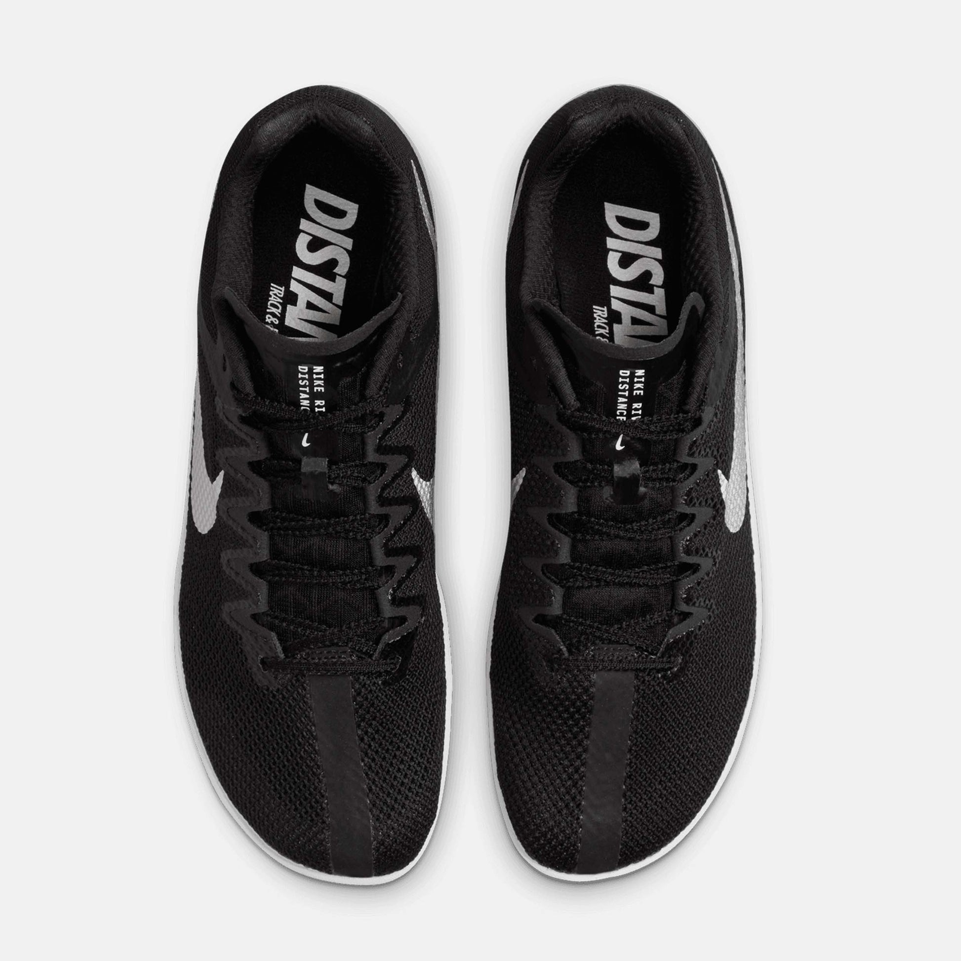 Top view of Nike Zoom Rival Distance Spikes.