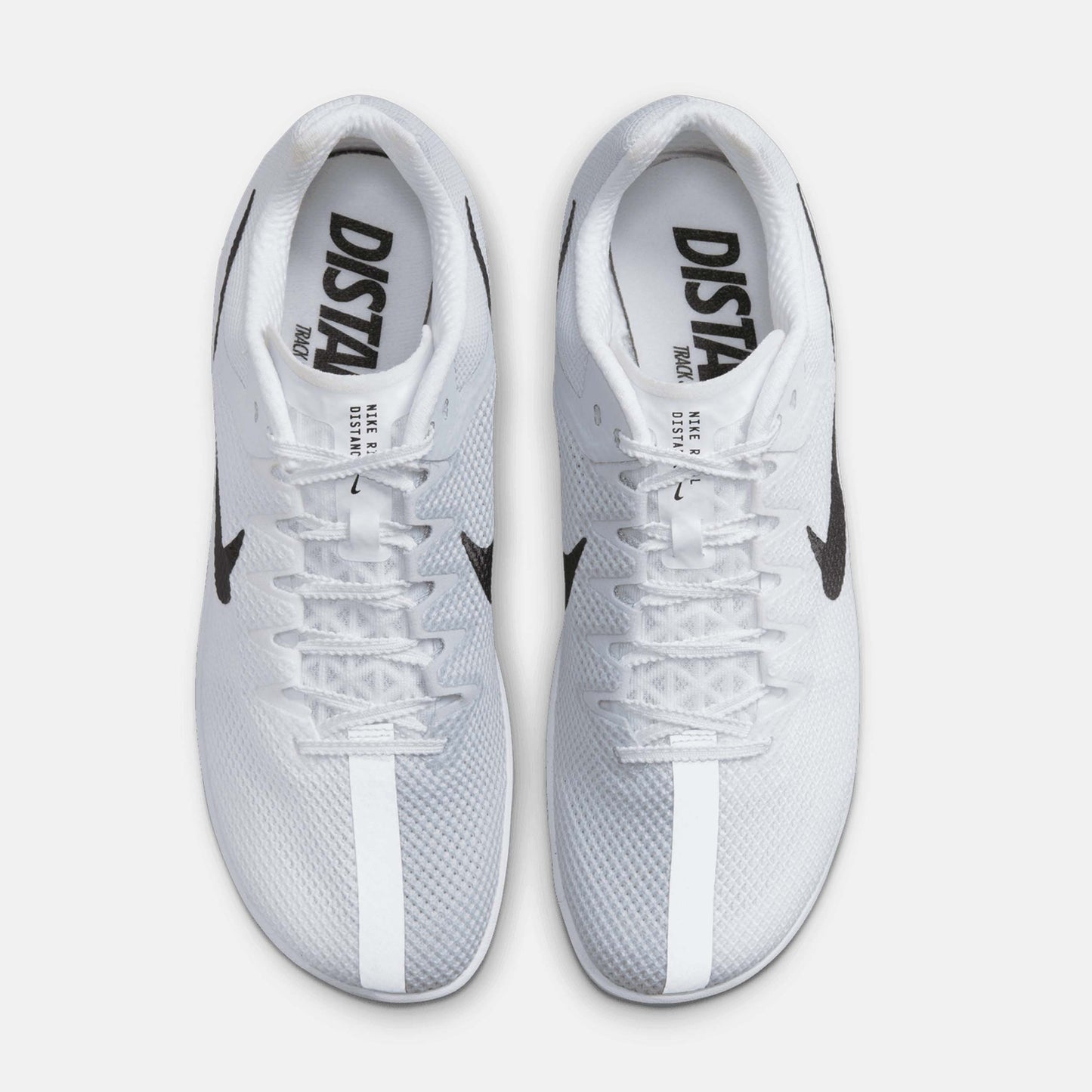 Top view of Nike Zoom Rival Distance Spikes.