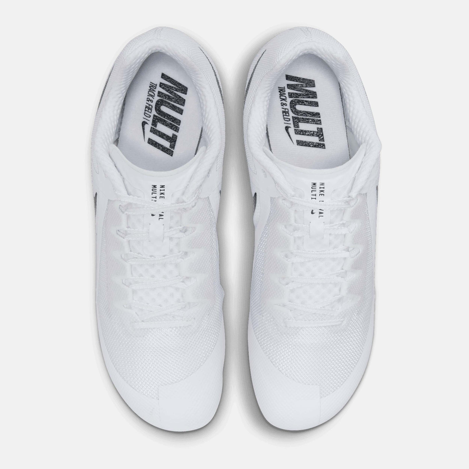 Top view of Nike Zoom Rival Multi-Event Spikes.