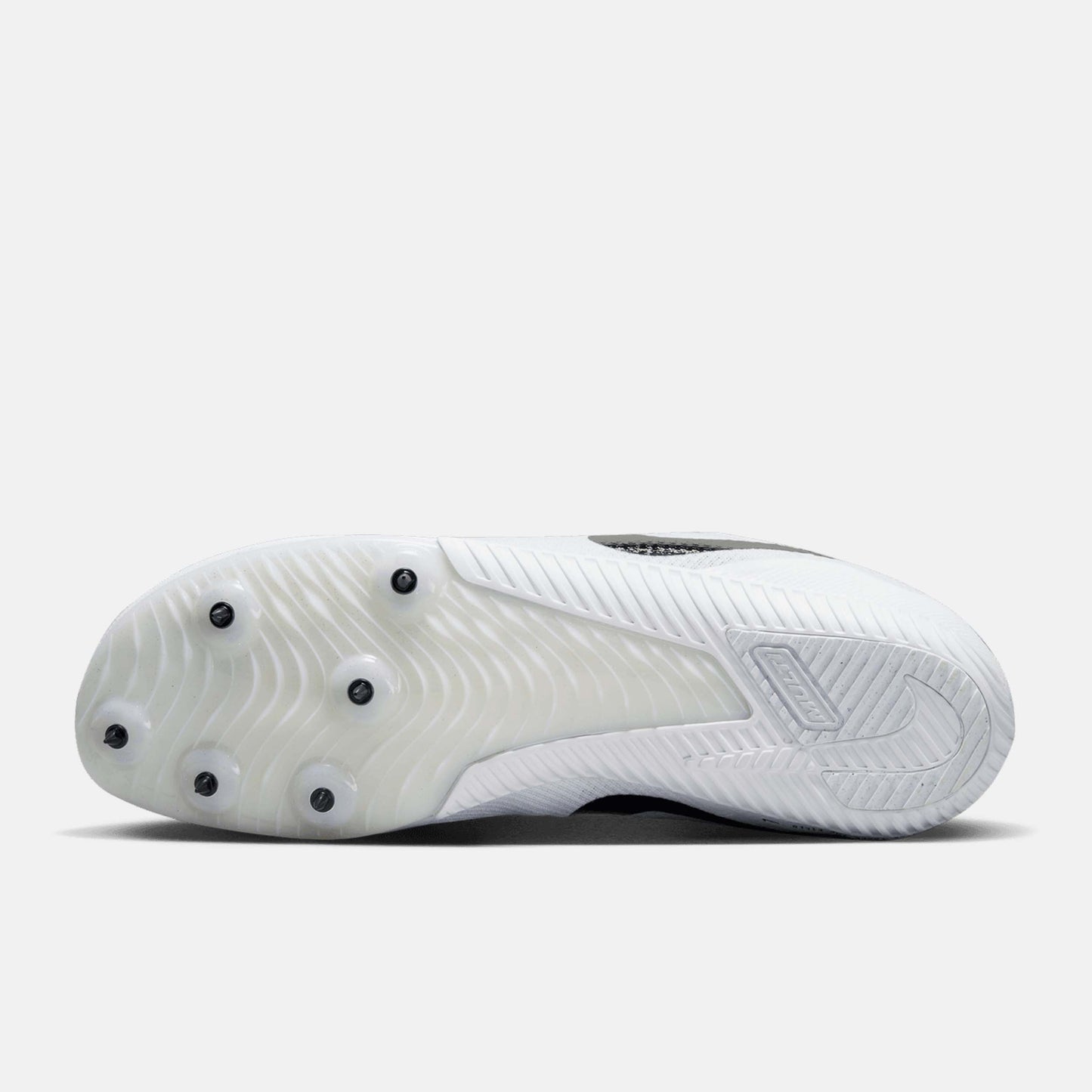 Bottom view of Nike Zoom Rival Multi-Event Spikes.