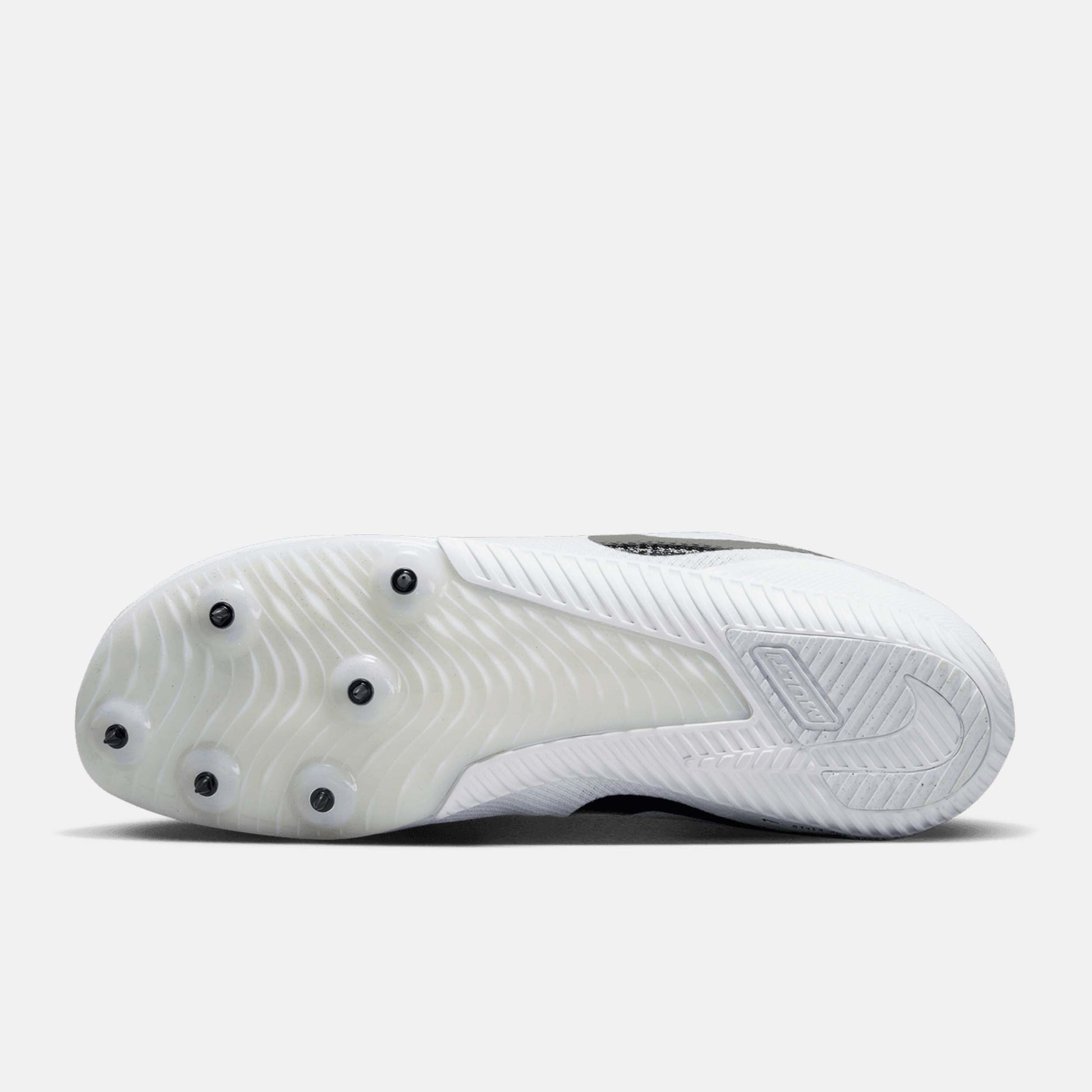 Bottom view of Nike Zoom Rival Multi-Event Spikes.