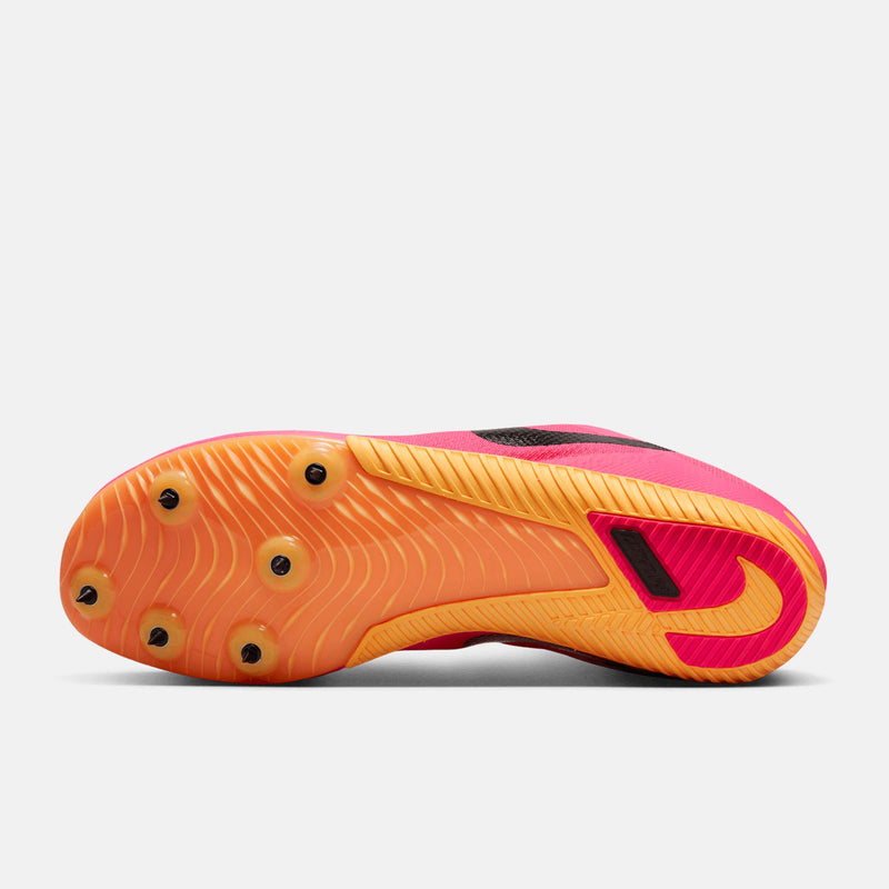 Bottom view of Nike Zoom Rival Multi-Event Spikes.