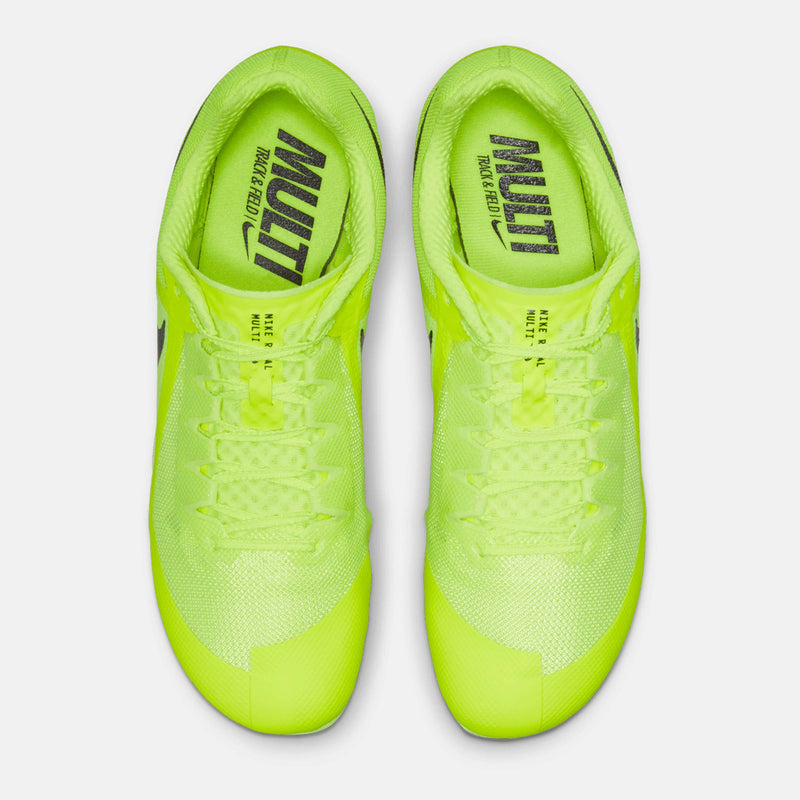 Top view of Nike Zoom Rival Multi-Event Spikes.