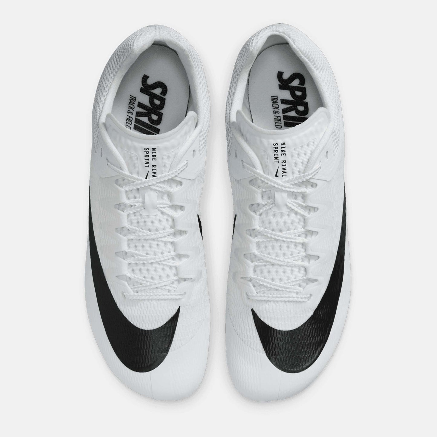 Top view of Nike Zoom Rival Sprint Spikes.