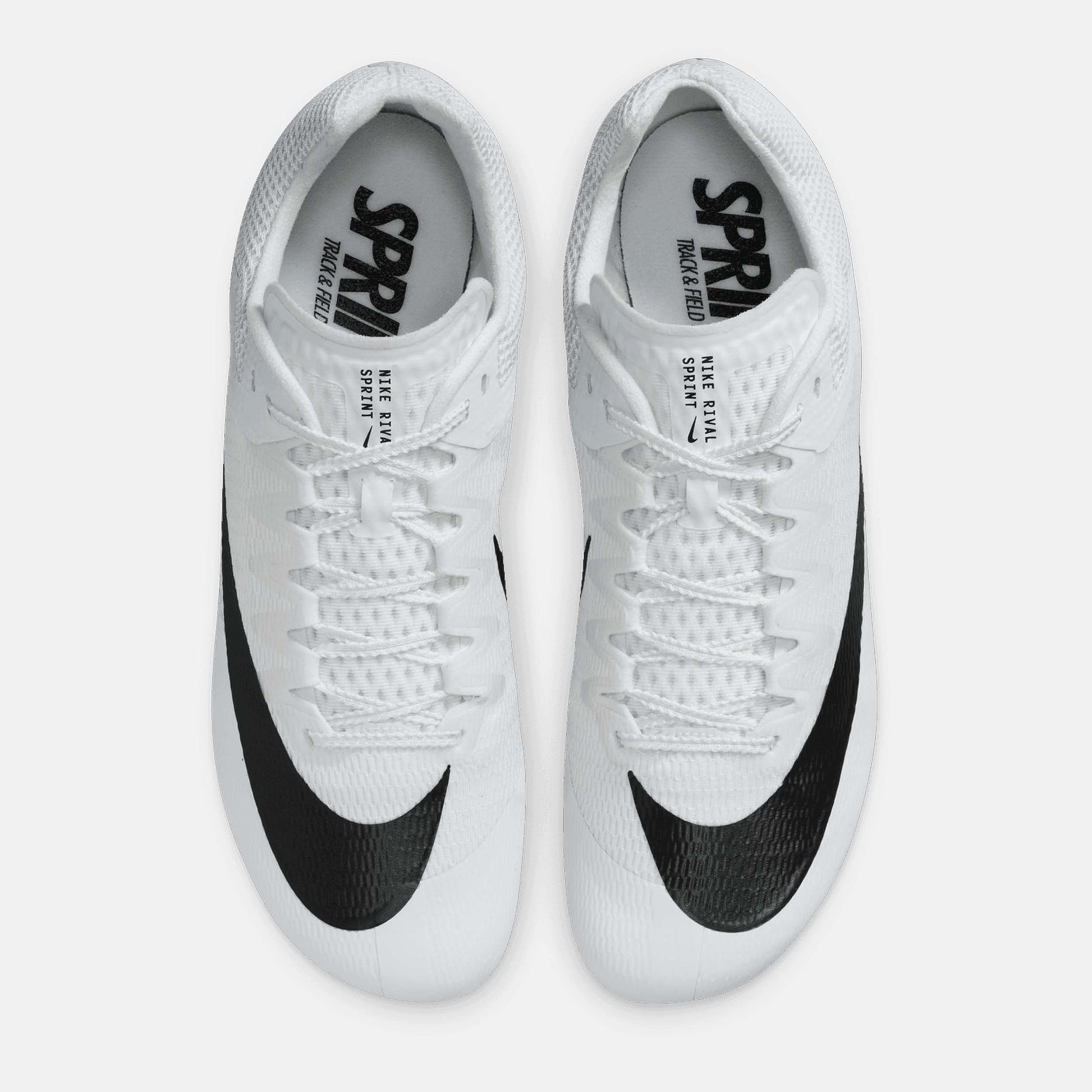 Top view of Nike Zoom Rival Sprint Spikes.