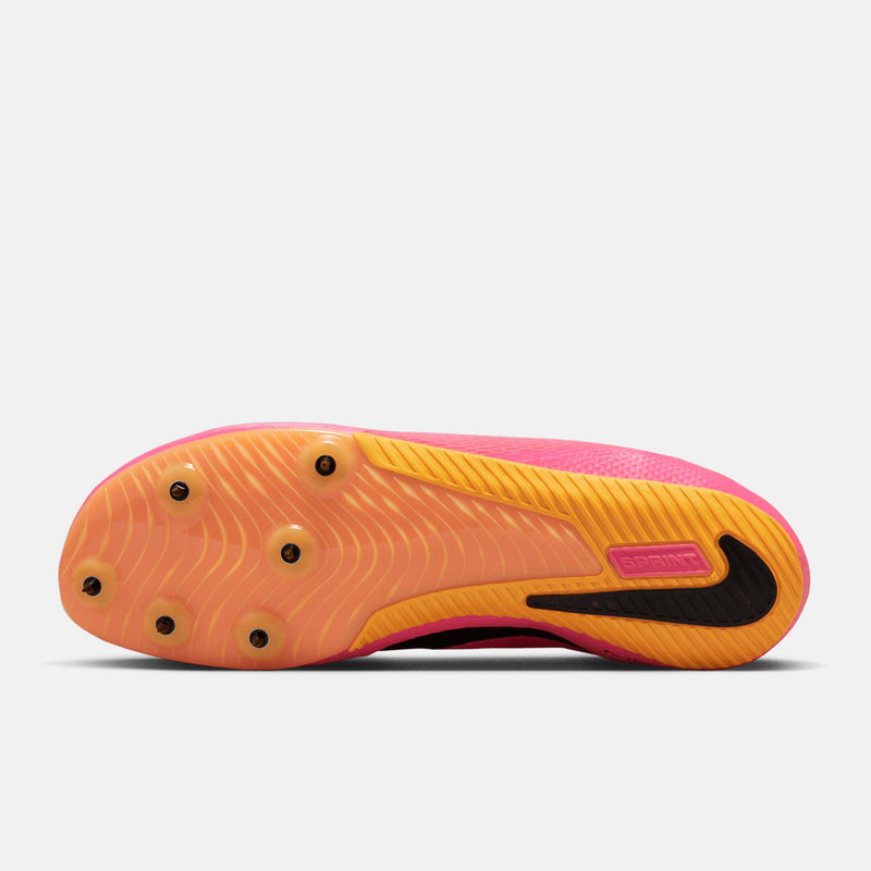 Bottom view of Nike Zoom Rival Sprint Spikes.