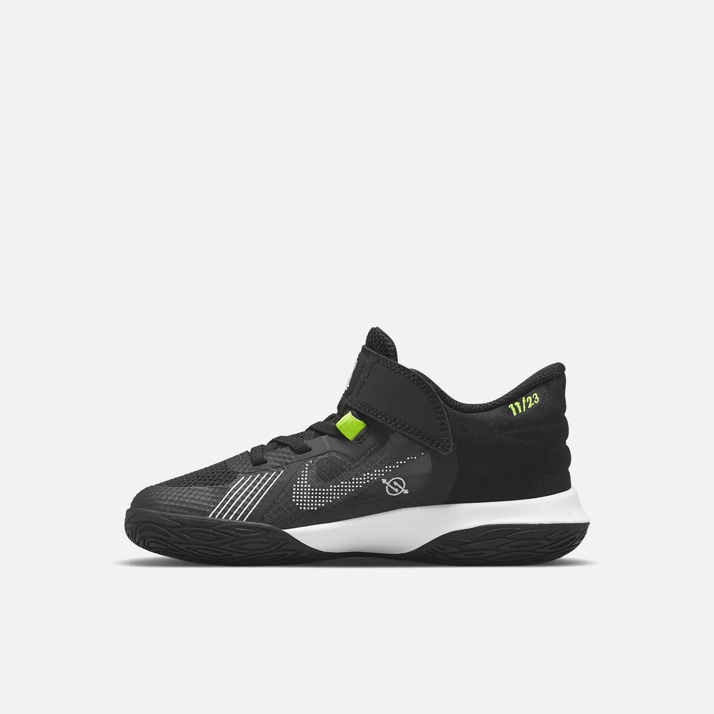 Side medial view of Pre-School Kyrie Flytrap 5 Basketball Shoes.