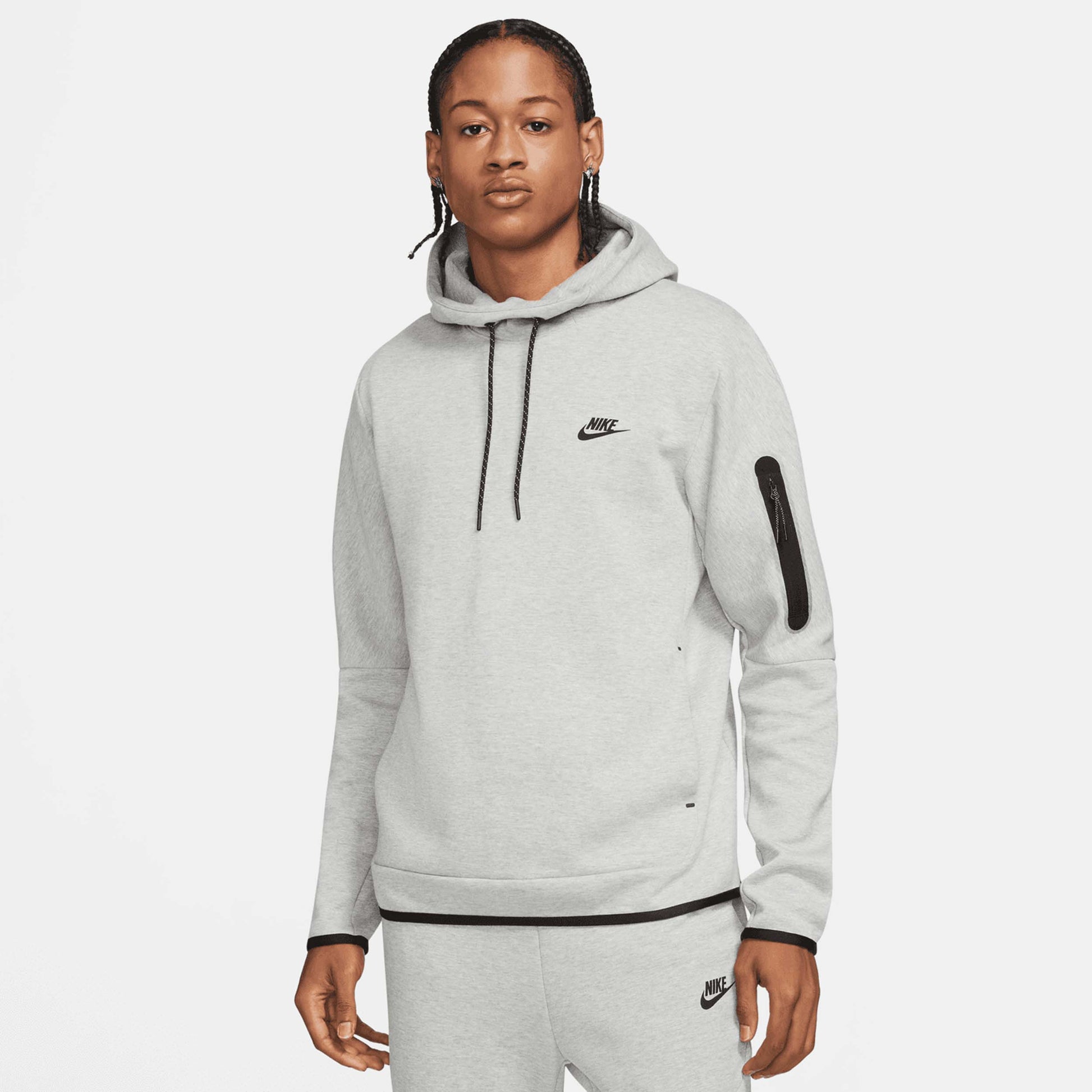 Men's Sportswear Tech Fleece Pullover Hoodie, Dark Grey - SV SPORTS