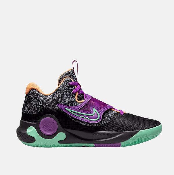 KD Trey 5 X Basketball Shoe, Black/Vivid Purple - SV SPORTS