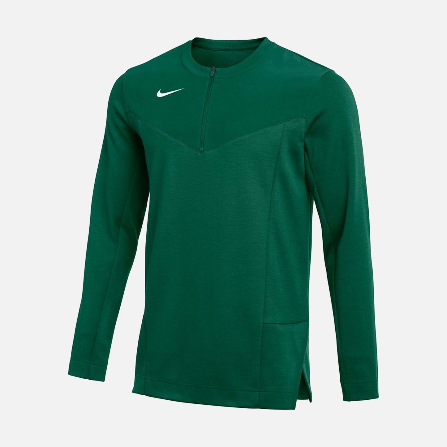 Men's 1/2 Zip Long-Sleeve Football Top, Gorge Green - SV SPORTS