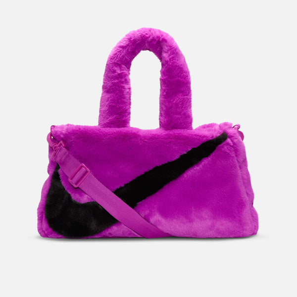Front view of the Nike Sportswear Faux Fur Tote.
