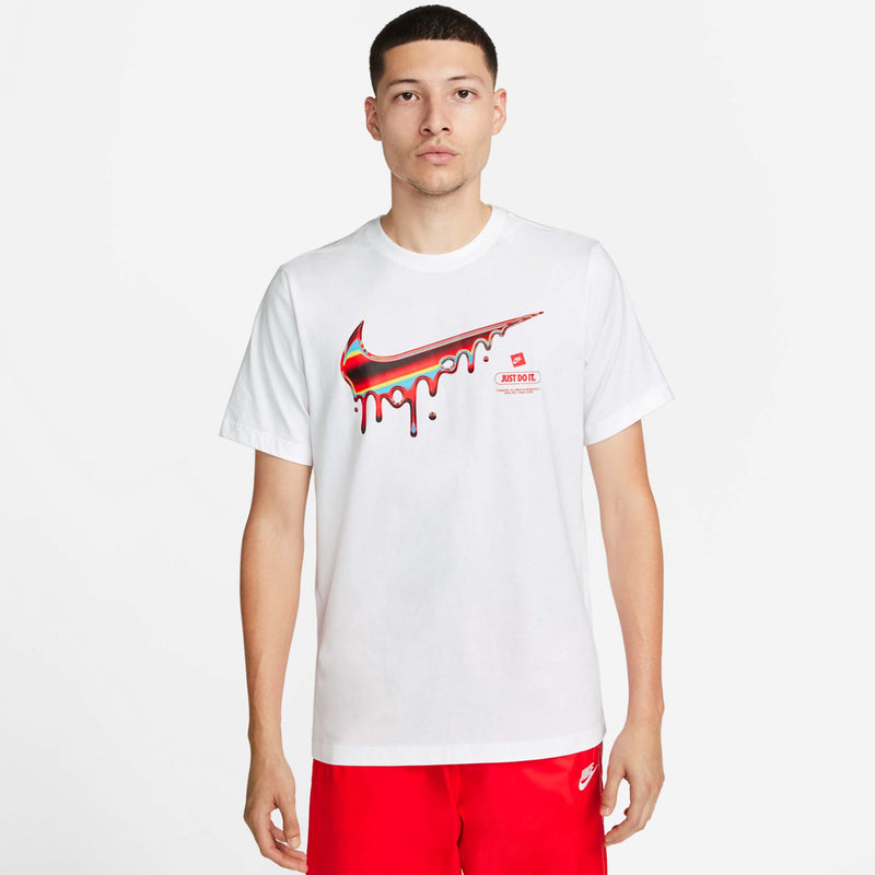 Men's Sportswear T-Shirt, White/Multi - SV SPORTS