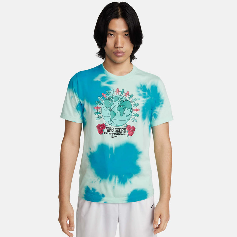 Men's World Peace Basketball T-Shirt, Mint Foam