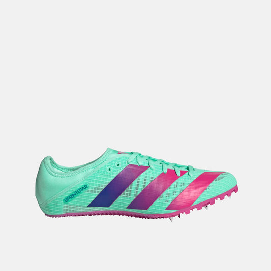 Side view of Adidas Sprint Spikes.