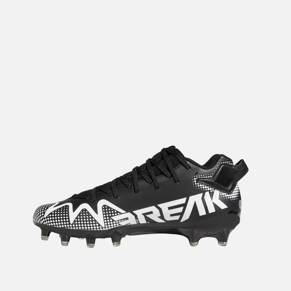 Side medial view of Adidas Freak 22 Team Football Cleats.