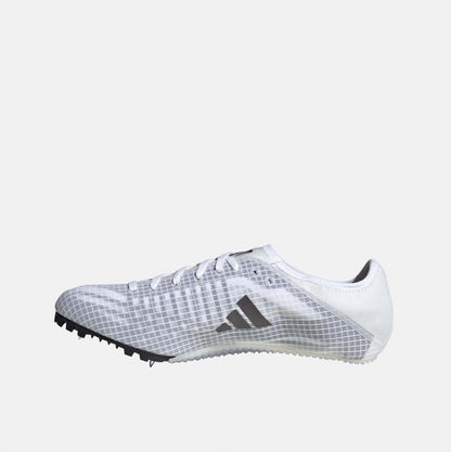 Side medial view of Adidas Sprint Spikes.
