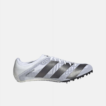 Side view of Adidas Sprint Spikes.