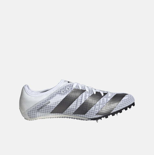 Side view of Adidas Sprint Spikes.