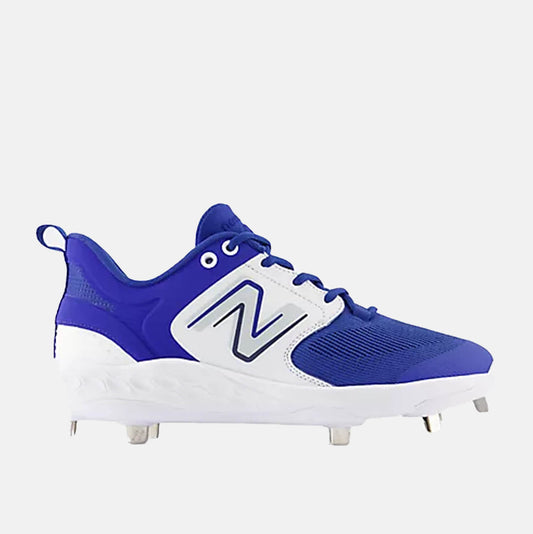 Side view of New Balance Men's Fresh Foam X 3000 V6 Metal Baseball Cleats.