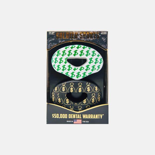 Two-Pack Lip Protector Mouthguard, Mo Money - SV SPORTS