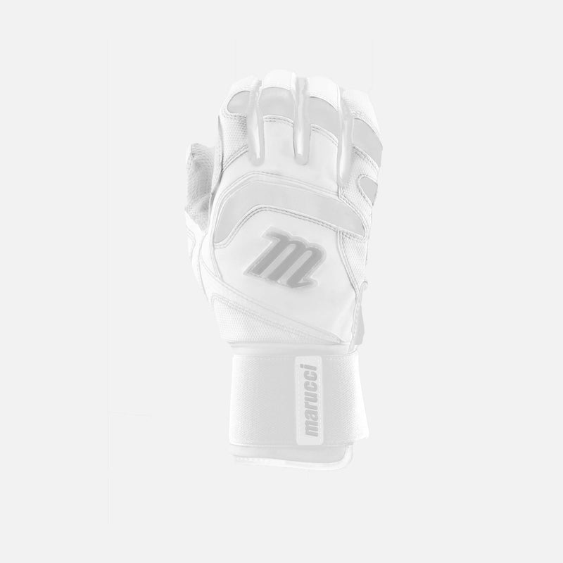 Signature Full Wrap Batting Gloves, White - SV SPORTS
