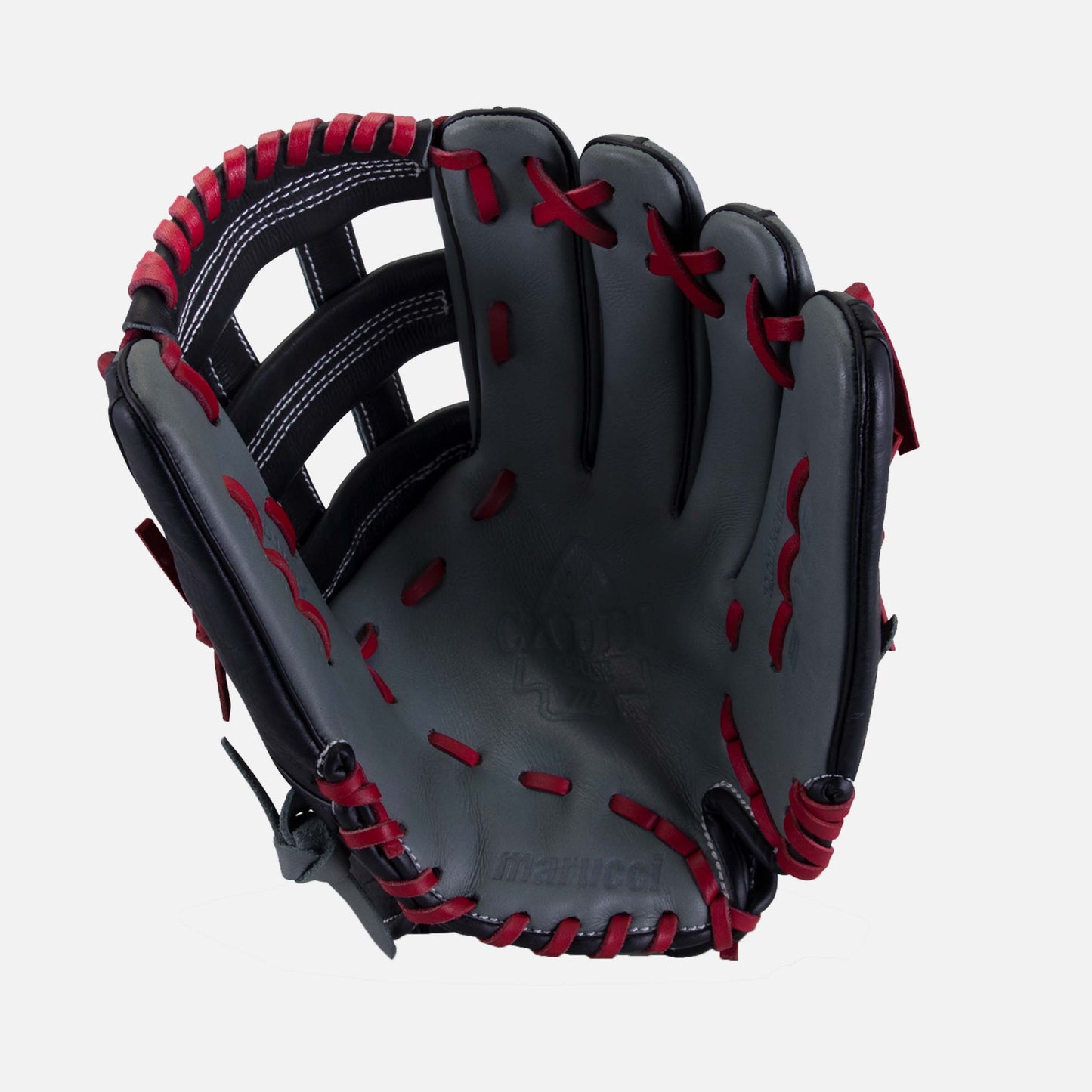 Front palm view of Caddo S Type 12" H-Web Glove.