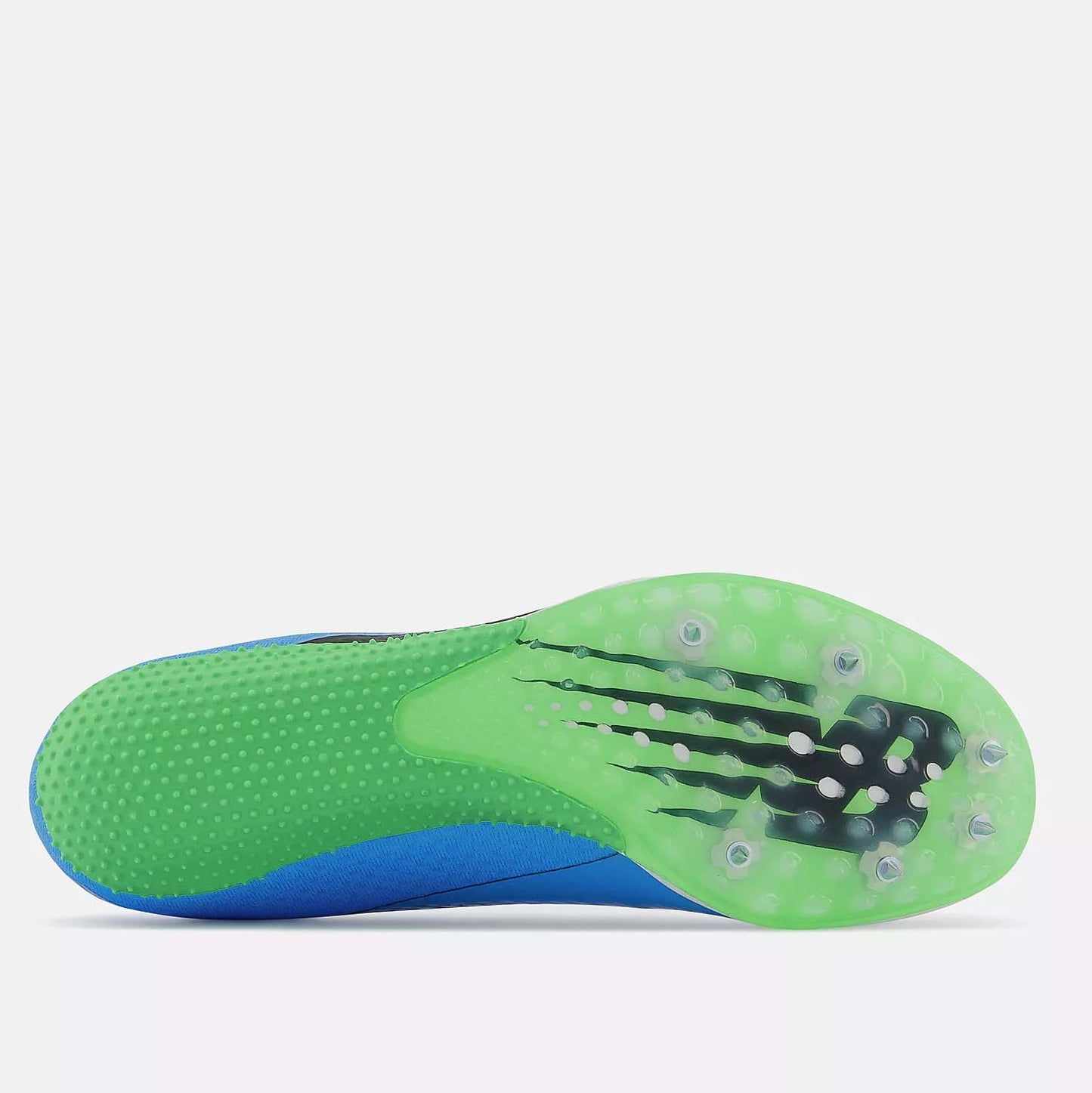 Bottom view of New Balance SD100v4 Sprint Spikes.