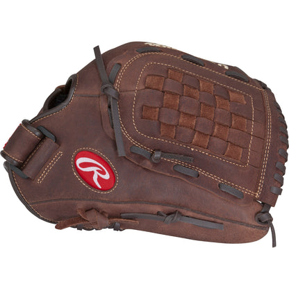Side view of Rawlings Player Preferred Fielders Glove.