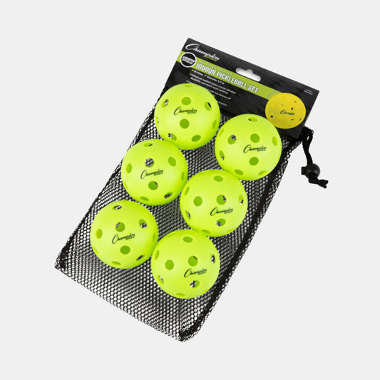 Injection Molded Indoor Pickleballs Set of 6 - SV SPORTS