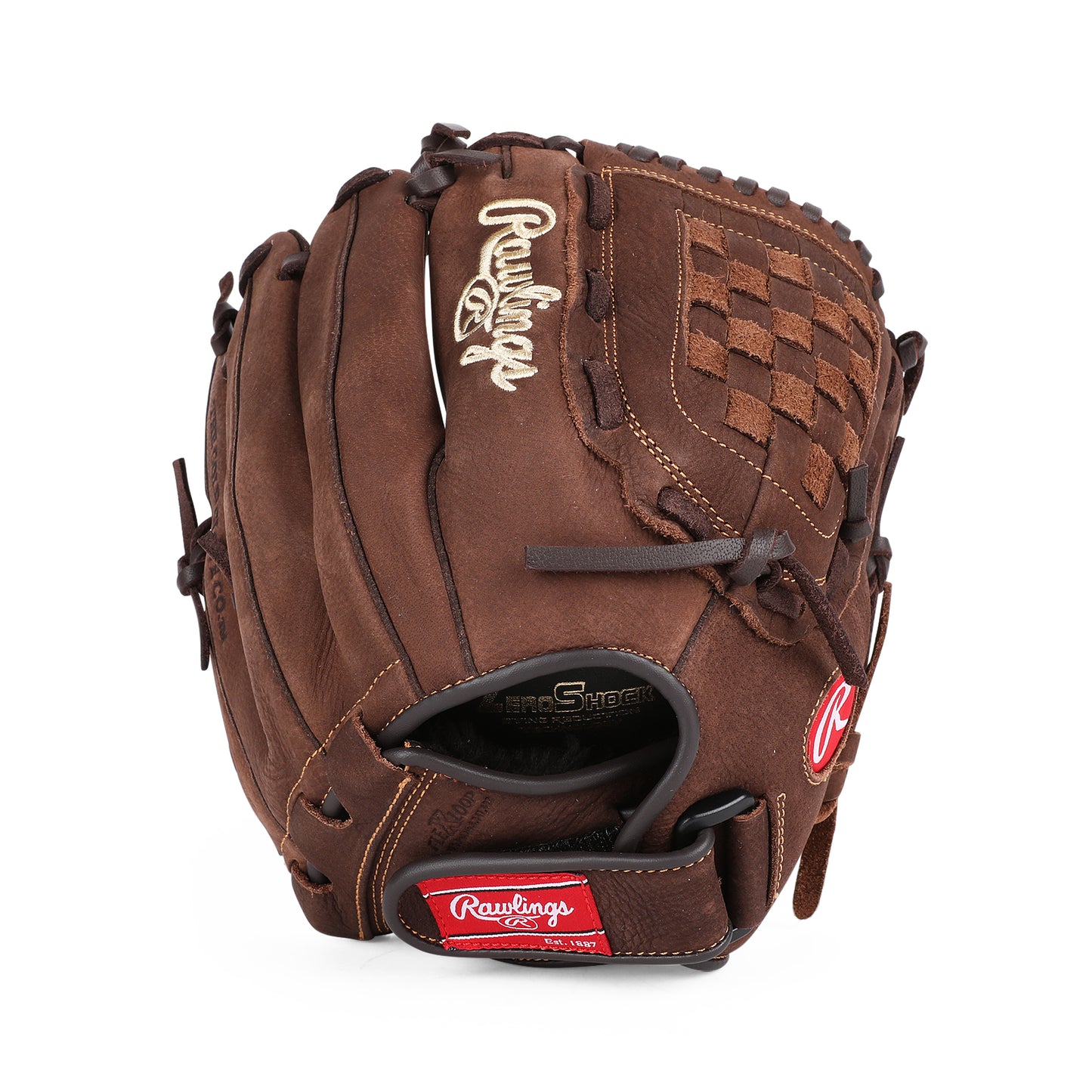 Rear view of Rawlings Player Preferred Fielders Glove.