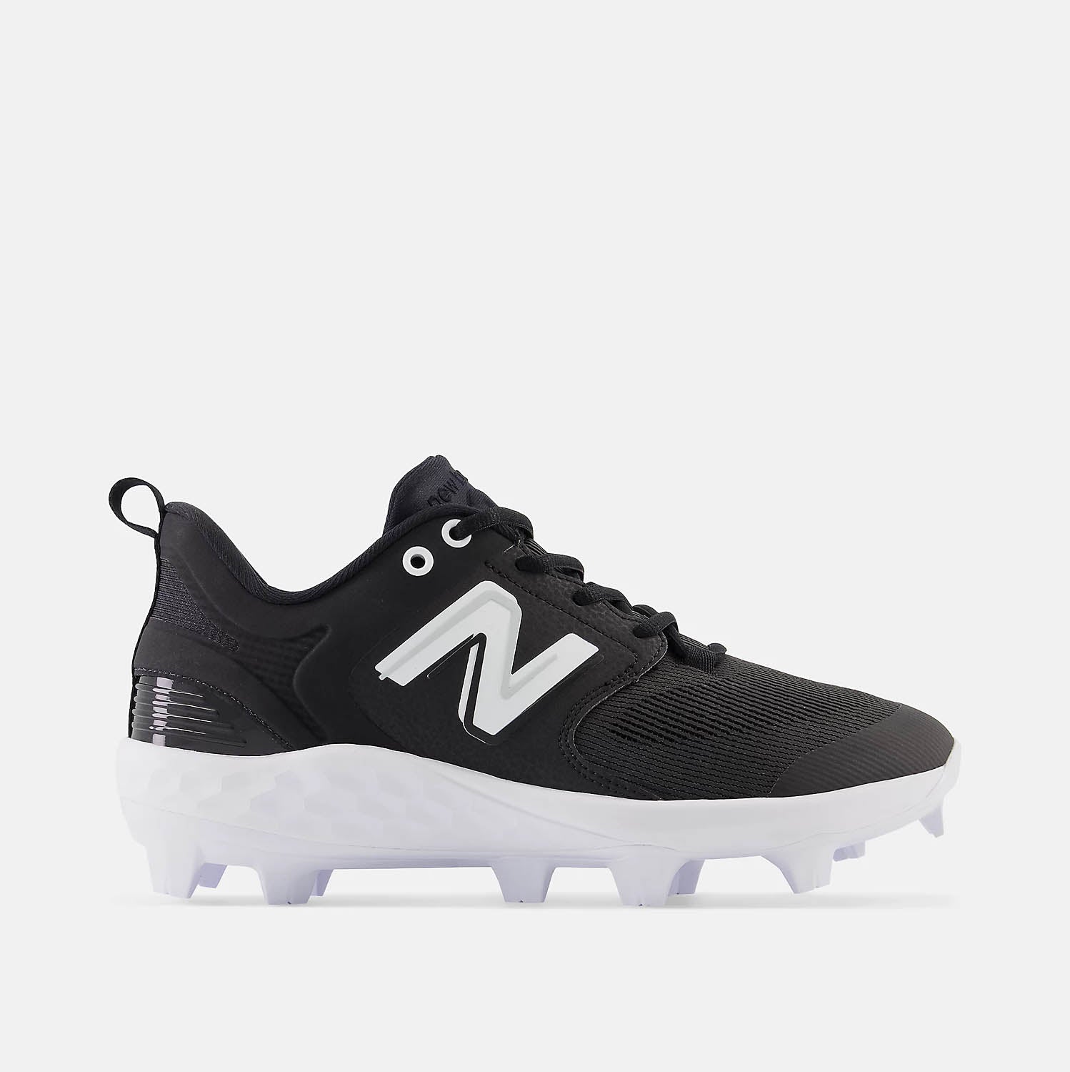 Side view of New Balance Men's Fresh Foam 3000 V6 Molded Baseball Cleats.