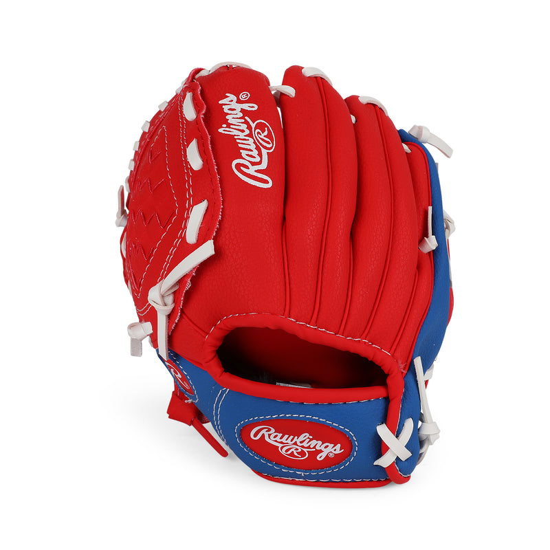 Rear view of Rawlings Player Series T-Ball Glove W/Ball.