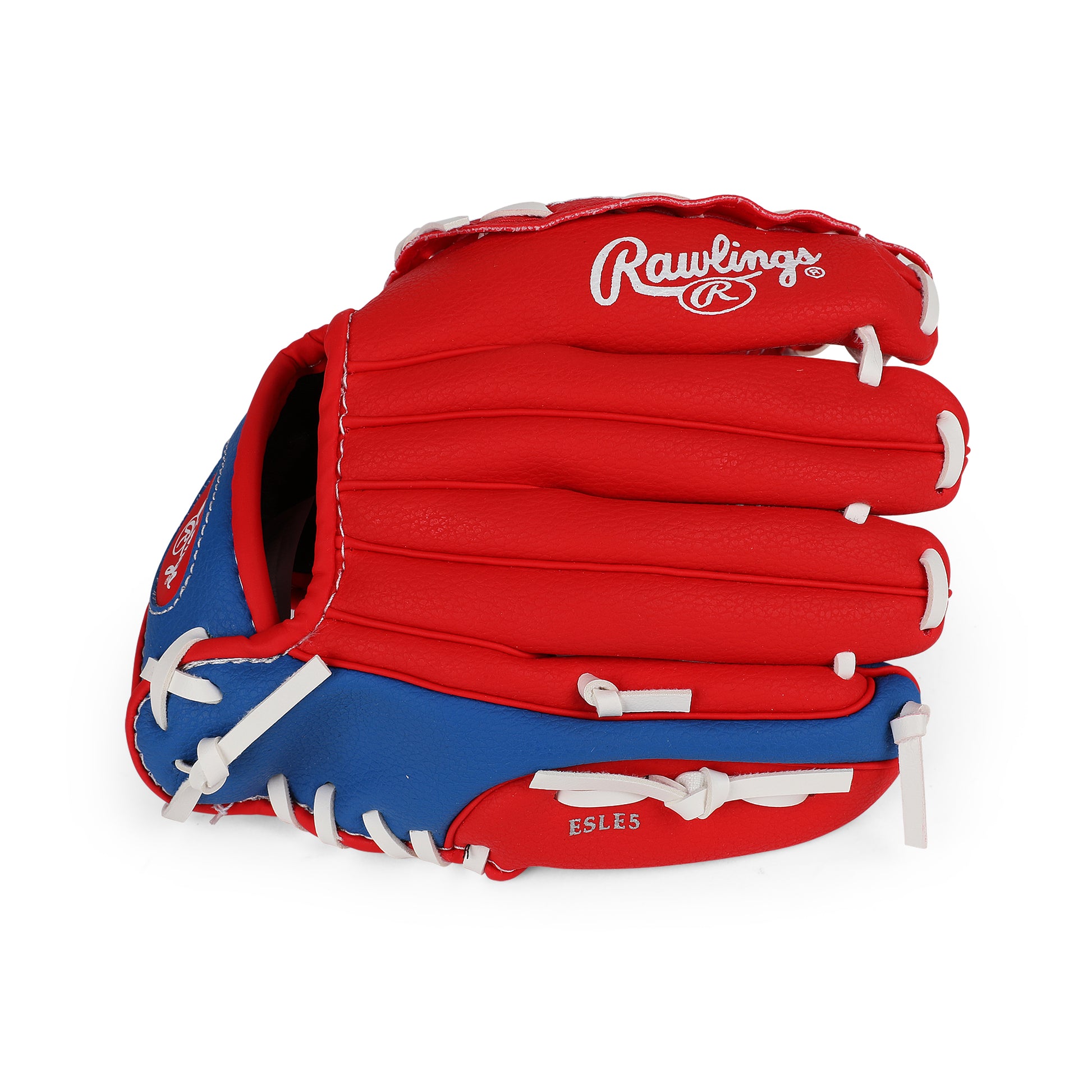 Side view of Rawlings Player Series T-Ball Glove W/Ball.