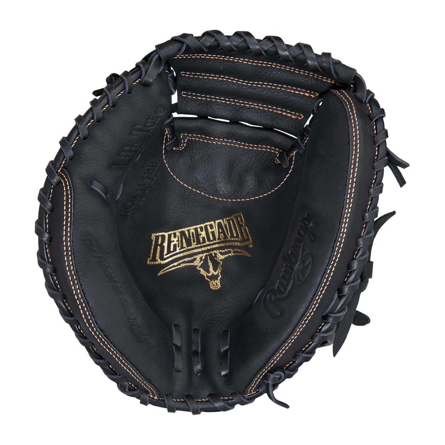 Front palm view of Rawlings Renegade Series 31.5" Catchers Mitt.