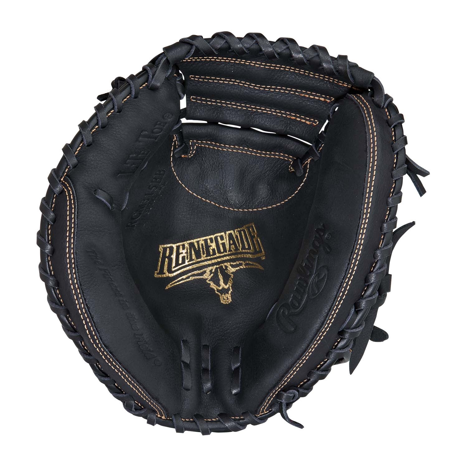 Front palm view of Rawlings Renegade Series 31.5" Catchers Mitt.