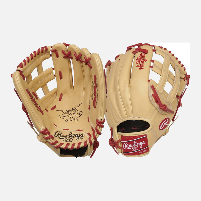 Front palm and rear view of Select Pro Lite 12" Bryce Harper Baseball Glove.