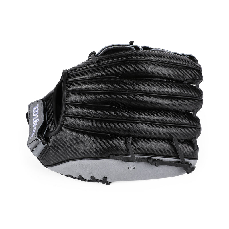 Side view of Wilson A360 Carbonlite All Positions 12" Glove.