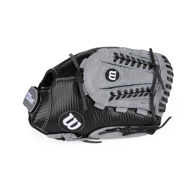 Side view of Wilson A360 All Positions Slow Pitch 13" Glove.
