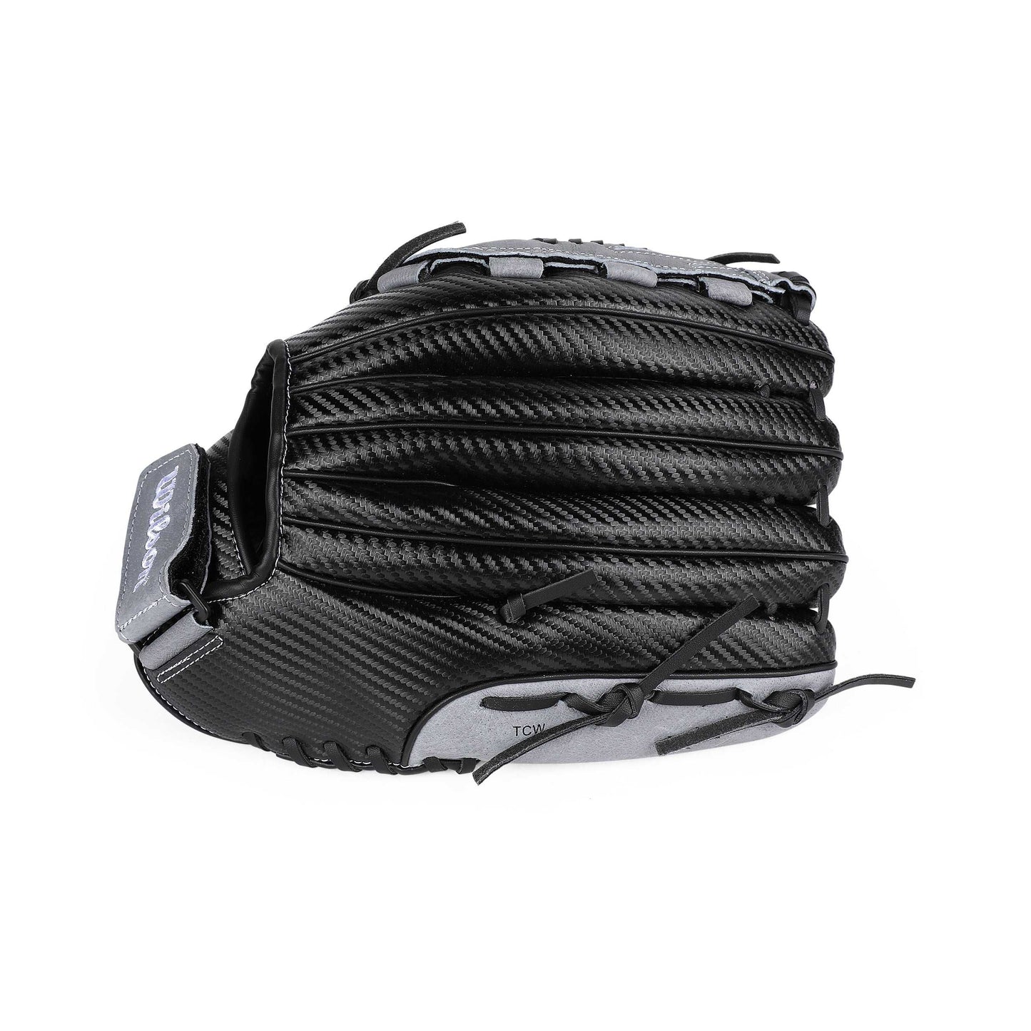 Side view of Wilson A360 All Positions Slow Pitch 13" Glove.