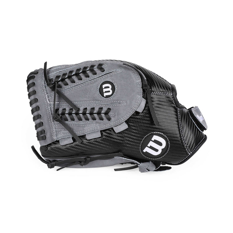 Side view of Wilson A360 All Positions Slow Pitch 13" Glove.