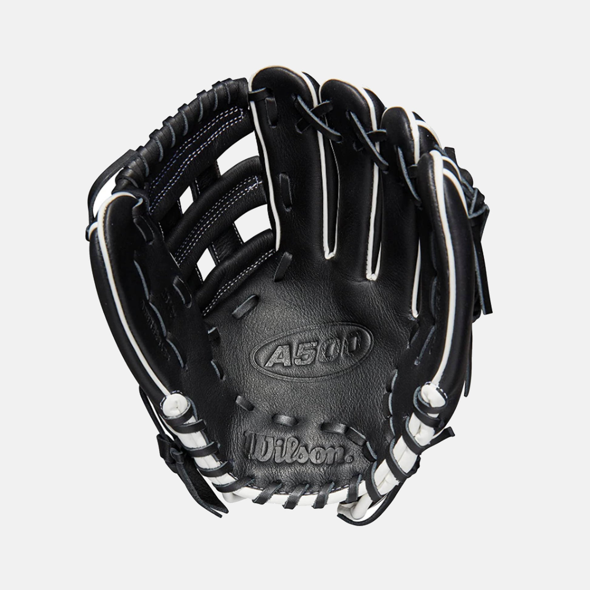 Front palm view of Wilson A500 10.5" Baseball Glove.