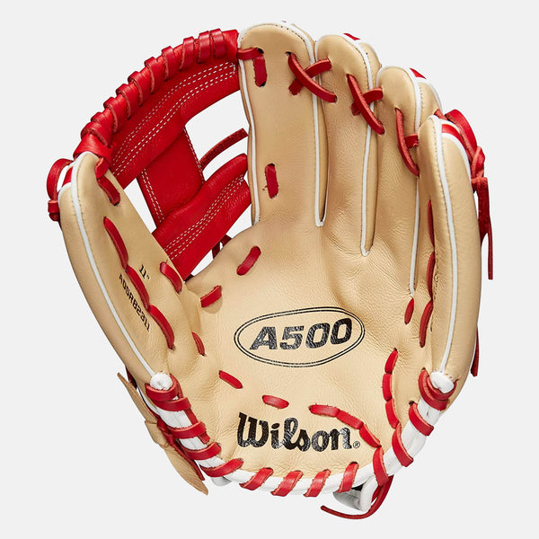 Front palm view of Wilson A500 11" Baseball Glove.