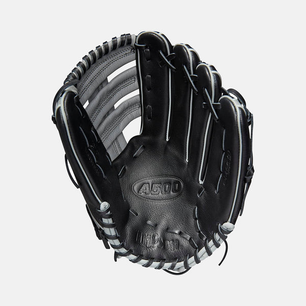 Front palm view of Wilson A500 12.5" Baseball Glove.