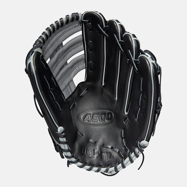 Front palm view of Wilson A500 12.5" Baseball Glove.